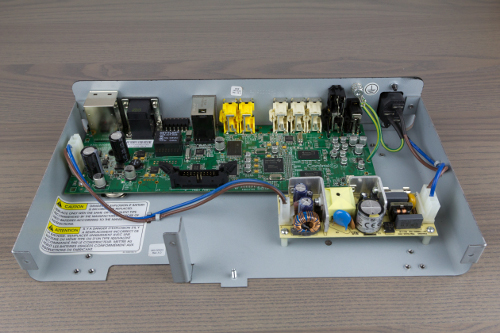 The new power supply board installed in the HC300.